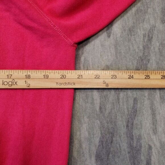 Vintage Tultex Sweatshirt Womens Large Pink Not Fat‎ Fluffly Bunny Print USA - Picture 11 of 13